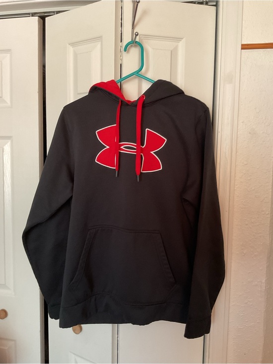 Under Armour Other - Under Armour Black and Red Pullover Hoodie